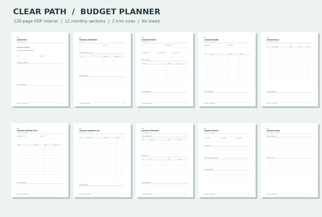 Clear Path Budget Planner
